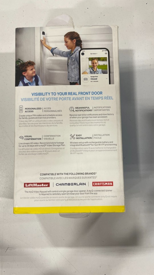 Chamberlain myQ Smart Garage Video Keypad White (VKP1MYQ
