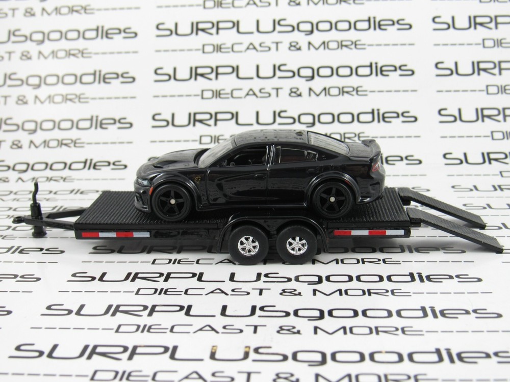 Hot Wheels 1:64 2020 Dodge Charger SRT Hellcat with Car Trailer Loose Track Day  