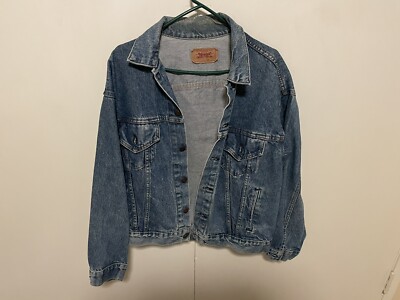 VINTAGE LEVI'S Mens L Denim Blue Jean Trucker's Jacket 70507-0218