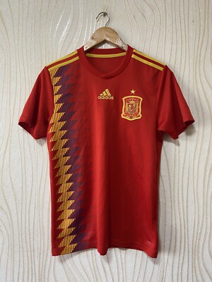 SPAIN 2018 2019 HOME FOOTBALL SHIRT SOCCER JERSEY ADIDAS CX5355 sz