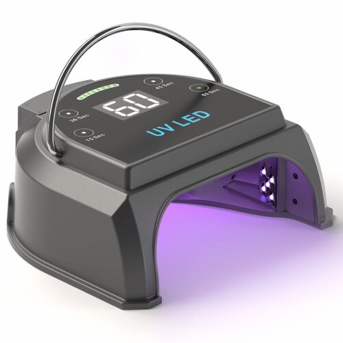 80W Professional Cordless UV LED Nail Lamp, UV Lights for Nails with 45 Beads...