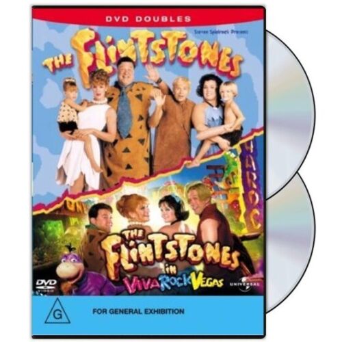 The Flintstones / Flintstones In Viva Rock Vegas (DVD, 2-Disc) PAL Region 4 (NEW - Afbeelding 1 van 5