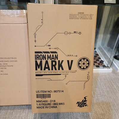 Hot Toys MMS400D18 Iron Man 2 Mark V 5 Tony Stark Diecast NEW Avengers Downey JR