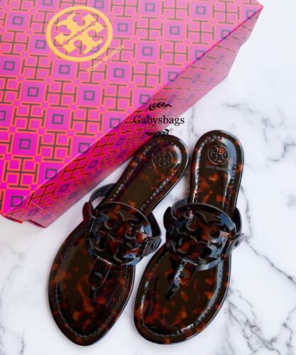 Buy NIB Tory Burch Miller Sandals Flip Flop Patent Leather Tortoise Shell 7   8 Online at Lowest Price in Ubuy Kuwait. 333362024723