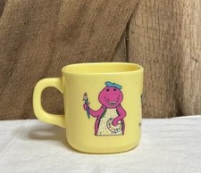 Vintage Barney the Purple Dinosaur Artist 1992 Cup