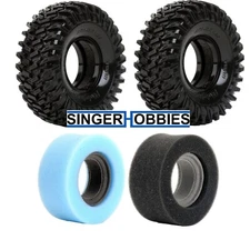 POWERHOBBY PHBPHT1933 Armor 1.55 Crawler Tires w/Dual Stage Soft/Medium Foam HRP