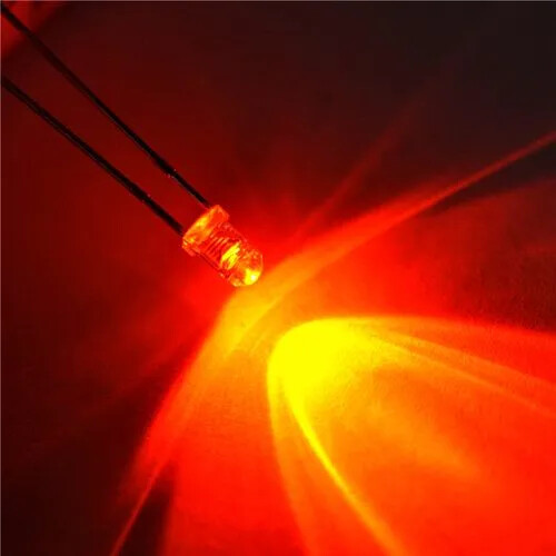 10-1000pcs 3mm Orange LED Light Emitting Diodes Select Qty PCB Indicator DIY