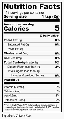 8 oz Caffeine-Free Instant Chicory Root - A Non-GMO Coffee Substitute - Picture 5 of 9