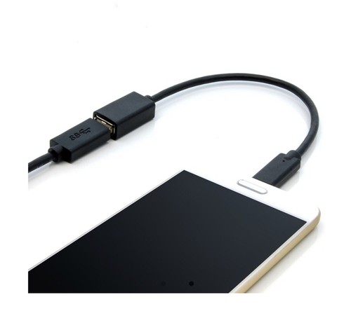 8 Inch USB Type C Male to USB3.0 (G1) A-Female Cable (2-Pack) - Picture 2 of 3