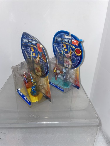 Mega Man NT Warrior Action Figures Megaman Vs Freezeman/ Protoman Vs Megaman NIB - Picture 3 of 5