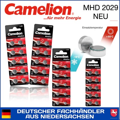 Uhrenbatterien Knopfzellen AG10 AG11 AG12 AG13 LR44 R54 LR 58 1154   MHD 2029  