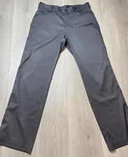 Nike Pant Men 32x32 Gray Performance Golf Flat Front Dri Fit Straight Tech Chino