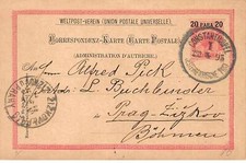 Turkey - SAN45653 - Constantinople - 1895 - For Prague