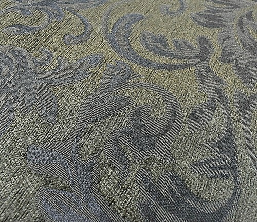 Green Brocade Roses or Curved Vines Placemats Choice of Two Styles Set of 8 Each - Picture 5 of 13