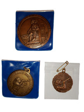 LOTTO SET 3 MEDAGLIE MEDAGLIA RADUNO ED ADUNATA DEI BERSAGLIERI VINTAGE