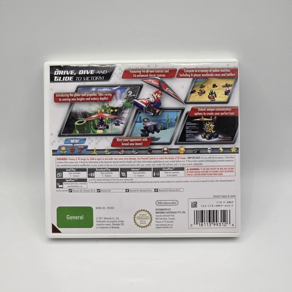 Mario Kart 7 With Manual 3DS 2DS PAL AUS  - Image 2 of 4