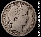 1907-S Silver Barber Half Dollar - Scarce  Better Date  No Reserve  #G9442