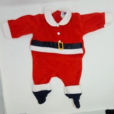 Carter's Baby Santa one Bodysuit Footie Pajamas Made in the USA 80s Vintage S