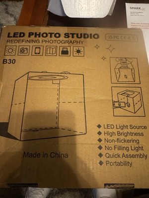 Photo Studio Light Box Led Portable Folding Photography Shooting Tent Kit 12''