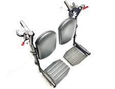 Economical Wheelchair elevating Leg Rests standard, Black
