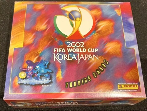 PANINI WORLD CUP COREA JAPAN 2002 SCATOLA SIGILLATA DI 24 PACCHETTI DI CARTE COLLEZIONABILI