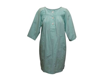 Vintage Mint Green Saint Laurent Button Front Dress Size FR 36