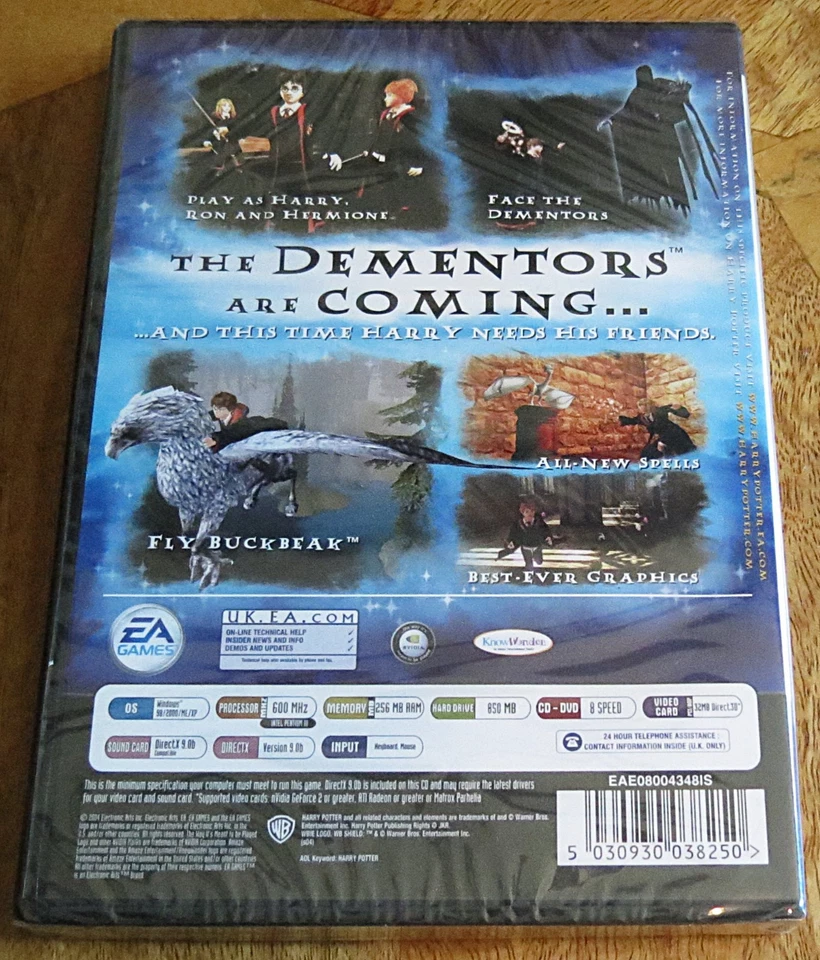 Harry Potter & The Prisoner Of Azkaban (PC-CD ROM, 2004) - NEW & FACTORY SEALED! - Image 2 of 2