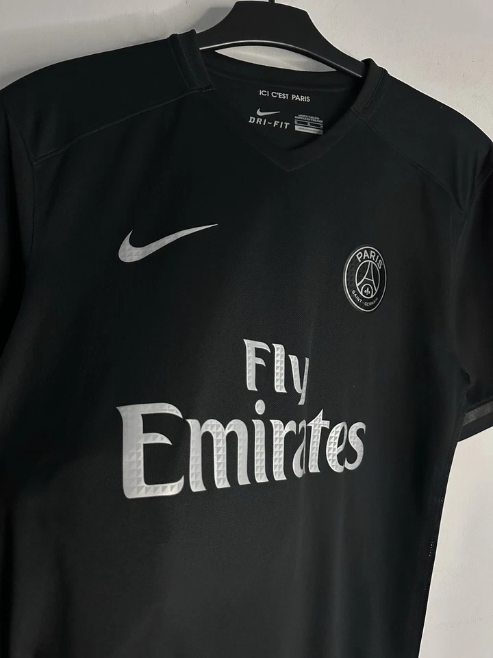 PSG 2015/16 Black Third Soccer Jersey Ibrahimovic #10 Nike Ligue 1 Football - Изображение 3 из 4