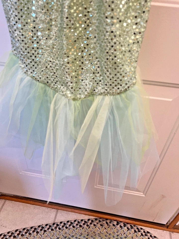 Usado en Excelente Condición Disfraz de Sirena Gymboree Talla 10-12 Vestir Tul Brillante Jugar Halloween Foto 3 de 4