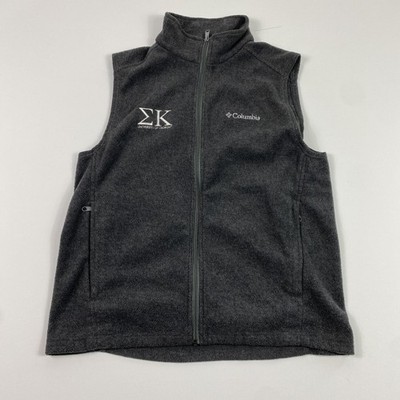 Columbia Vest Mens Medium Fleece Full Zip University Georgia Sigma Kappa