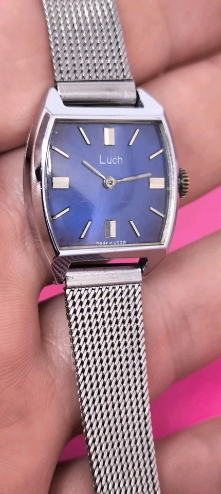 USSR Rare Mechanical Nice Ladies Wrist Watch Luch Cal.1800 - Image 2 of 4