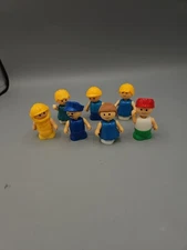 Vintage Playskool Lil Playmates Lot of 7 Figures People