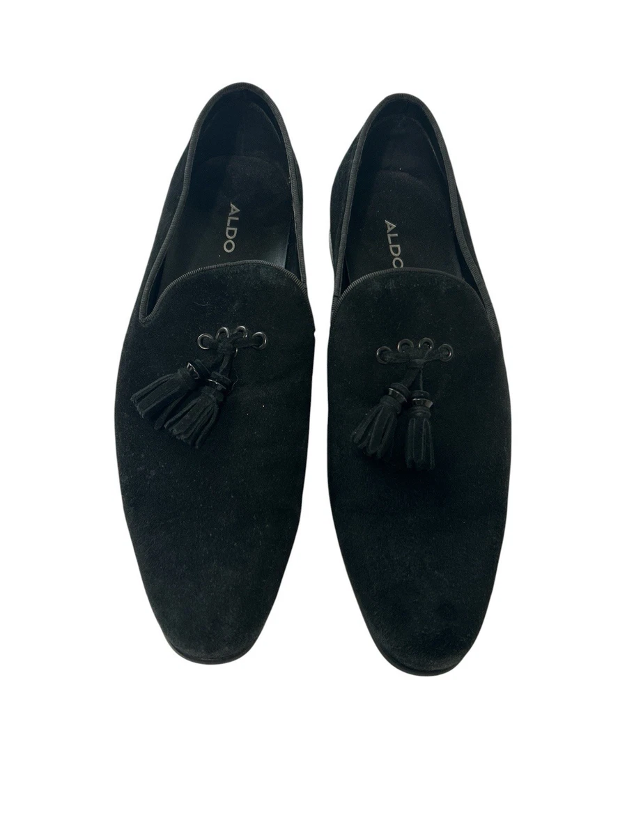 Aldo Mens Black Round‎ Toe Slip On Casual Loafers Shoes size 7.5 Marinho -004 Aldo Suede Solid Dress Shoes for Men for sale | eBay main image 4