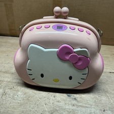 Tested Sanrio Hello Kitty Pocketbook AM/FM Radio CD Boombox 2003 - No Strap