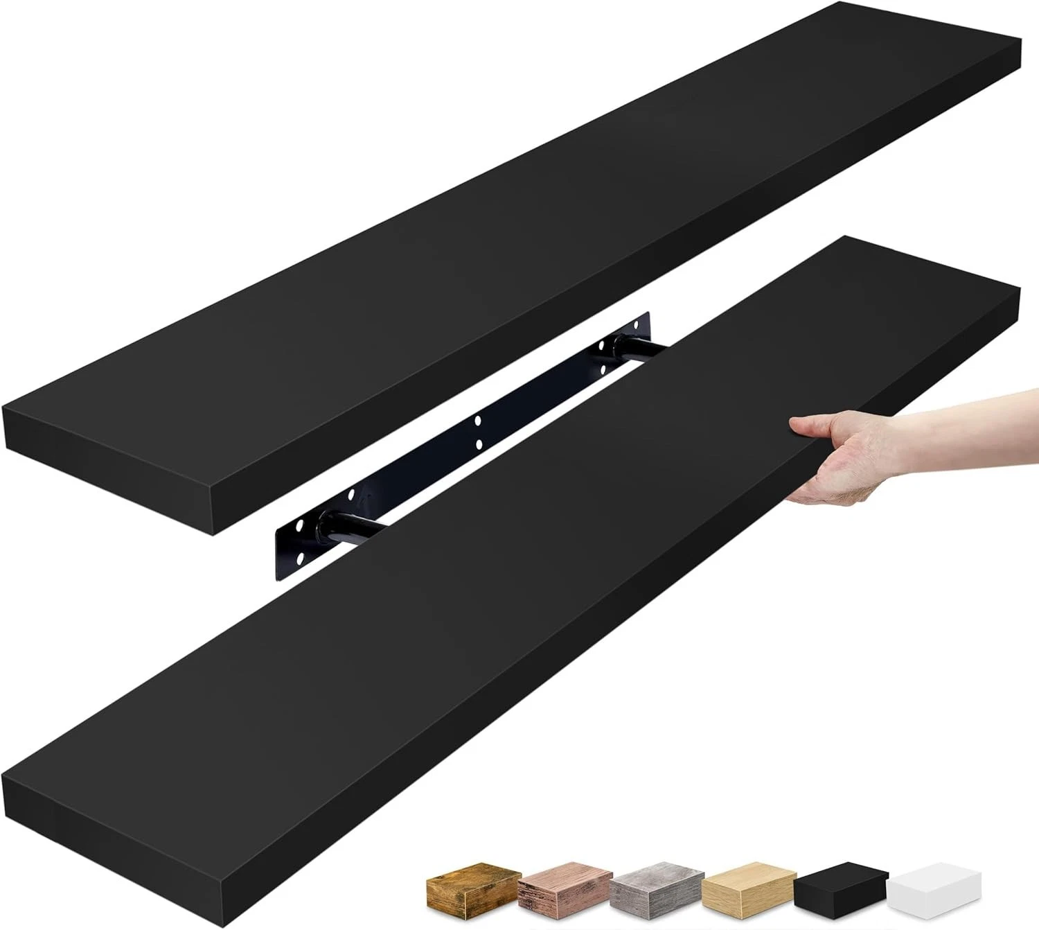 Sorbus Floating Shelves for Wall, 2 Pack (35 Inch) Long Wall-Mounted Shelves