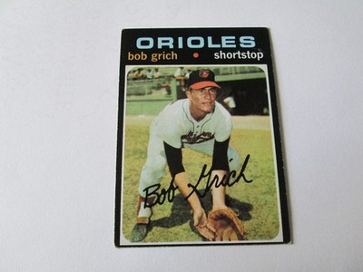 BOB GRICH 1971 TOPPS ROOKIE BASEBALL CARD # 193 EX