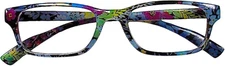 OPTIPAK Floral Readers Blue Light Blocking Computer Glasses for Men & Women