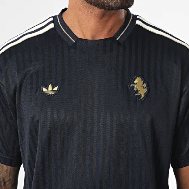 Adidas Juventus Terrace Icons Jersey Blue JF0548 Mens Size XXL | eBay