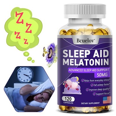 Natural Sleep Aid, Fall Asleep Faster, Wake Up Refreshed,120 Capsules x 3Bottles