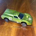 Vintage 1967 Hot Wheels Redline Ford J-Car Lime Green Racing Number 1