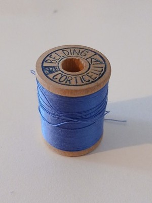 Vintage Belding Corticelli wooden thread spool Mercerized cotton thread-size A