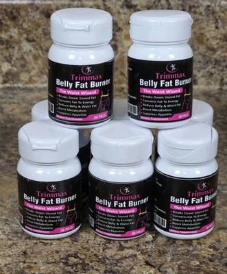 Trimmax Belly Fat Burner Supplement 30 Capsules L-Carnitine Green Tea Garcinia