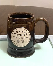 Corner Stone Tavern Mug Handcrafted Sunset Hill Stoneware USA 16 oz Earthenware