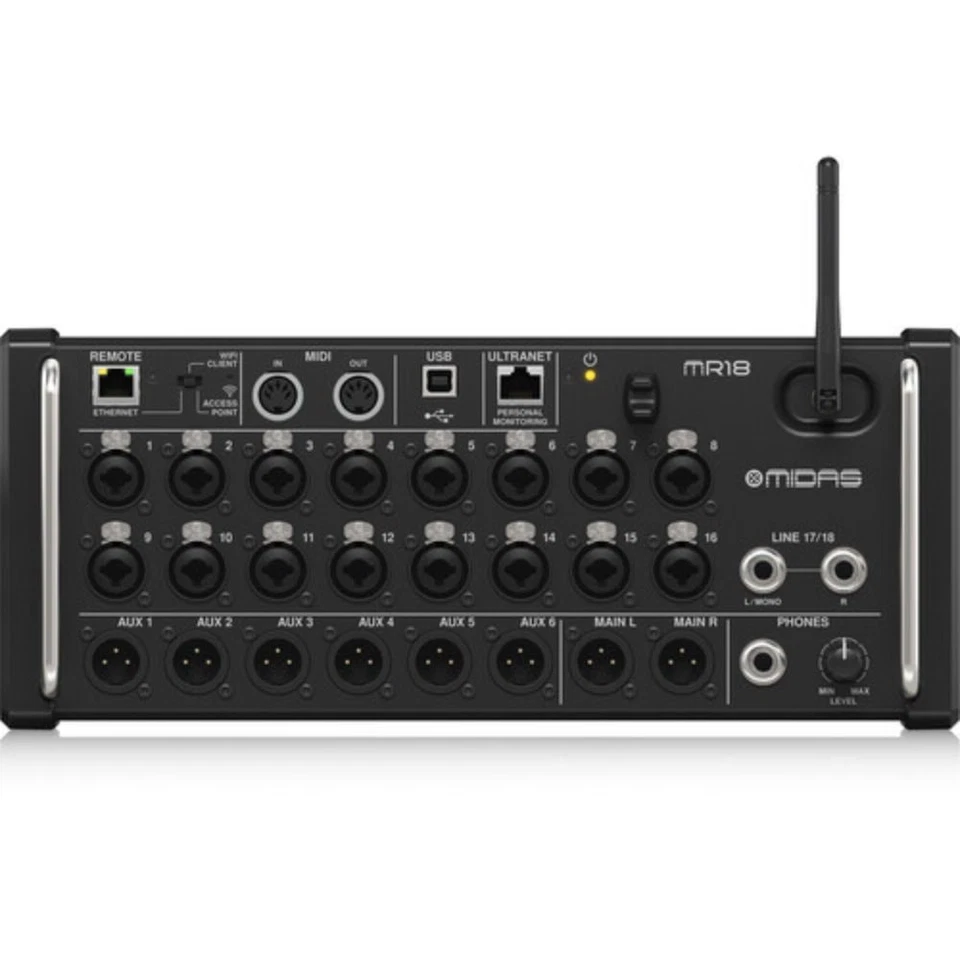 Midas MR18 18-Input Digital Mixer for iPad/Android Tablets - Image 2 of 4