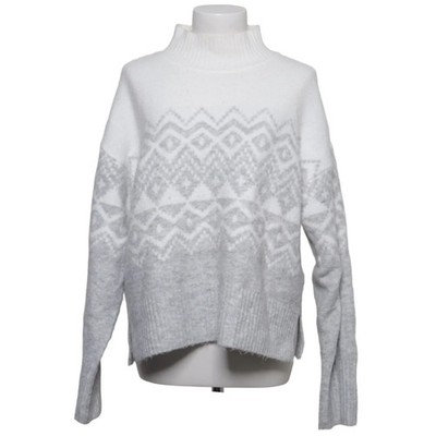 Nine West, Strickpullover, Größe: M, Grau/Weiß #ZPD