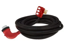 Valterra A10-5025ED90 50A Male to 50A Locking Female Detachable RV Cord 90° 25ft
