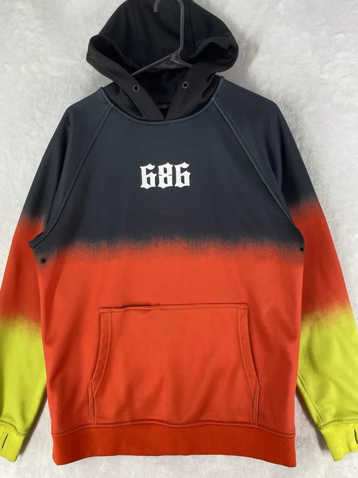 686 男式 Knockout 粘合羊毛套衫滑雪帽衫浸染 - 中号 — 第 2/4 张图片