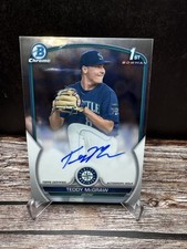 2023 Bowman Draft Teddy McGraw Chrome Prospect Auto #CDA-TM (RC)