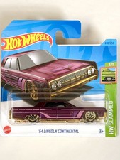 Hot Wheels ‘64 Lincoln Continental, HW Slammed,  Candy Red, Brand New, Sealed