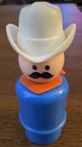 Vintage Fisher Price Little People Western Town Cowboy
